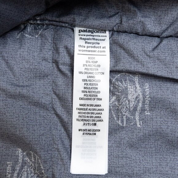 Patagonia All Seasons Vest Ink Black Workwear Hemp Cotton XL - Picture 13 of 15